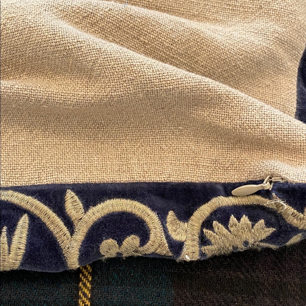 Pottery Barn “Tree of Life” Embroidered Throw Pillow Cover - Picture 4 of 5